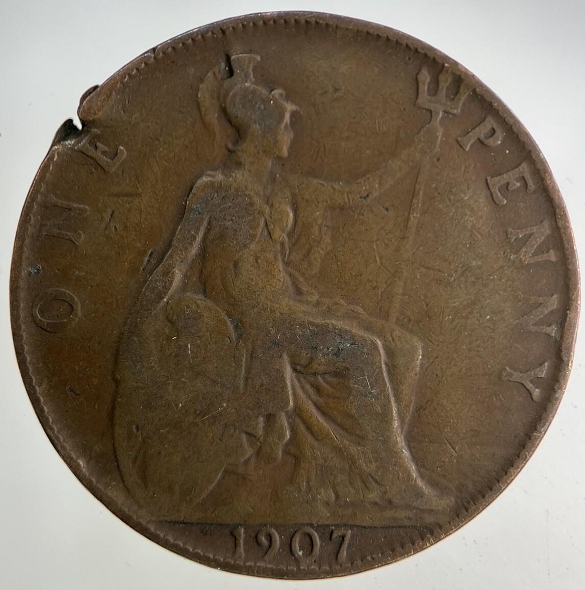 1907 Edward VII One Penny Coin | Collectable Grade