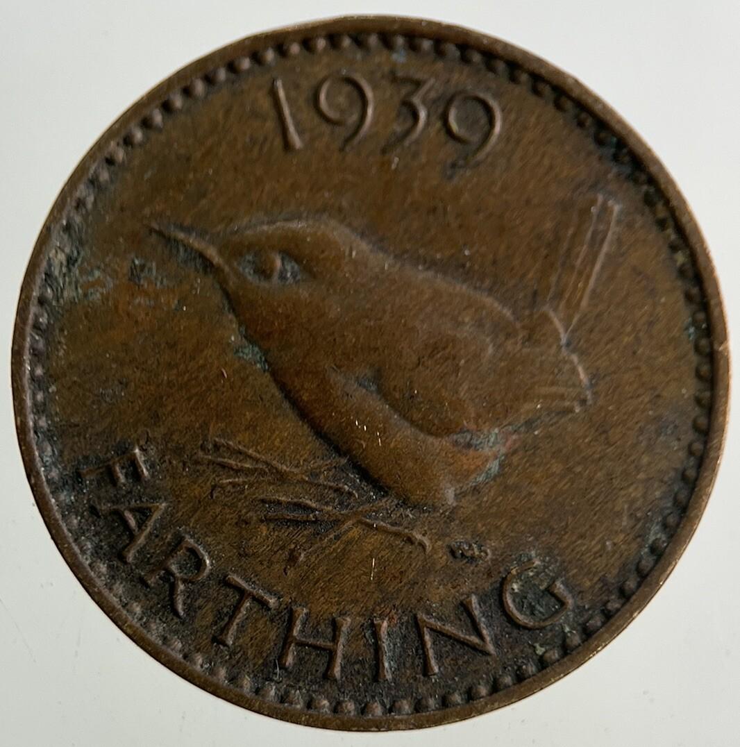 1939 George VI Wren Farthing Coin | Fine Collectable Grade