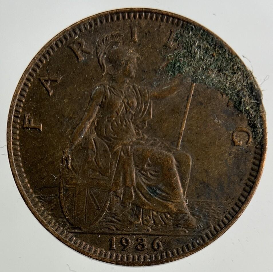 1936 George V Farthing Coin | Fine Collectable Grade
