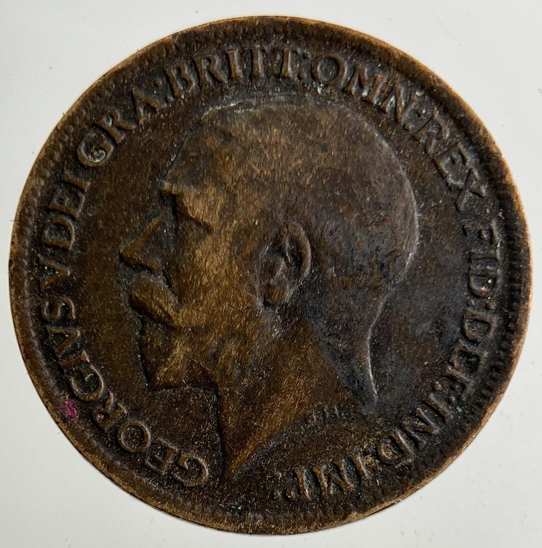 1916 George V Farthing Coin | Fine Collectable Grade