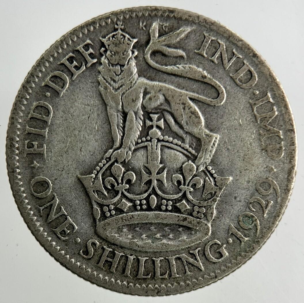 1929 George V Shilling Silver Coin | Collectable Grade