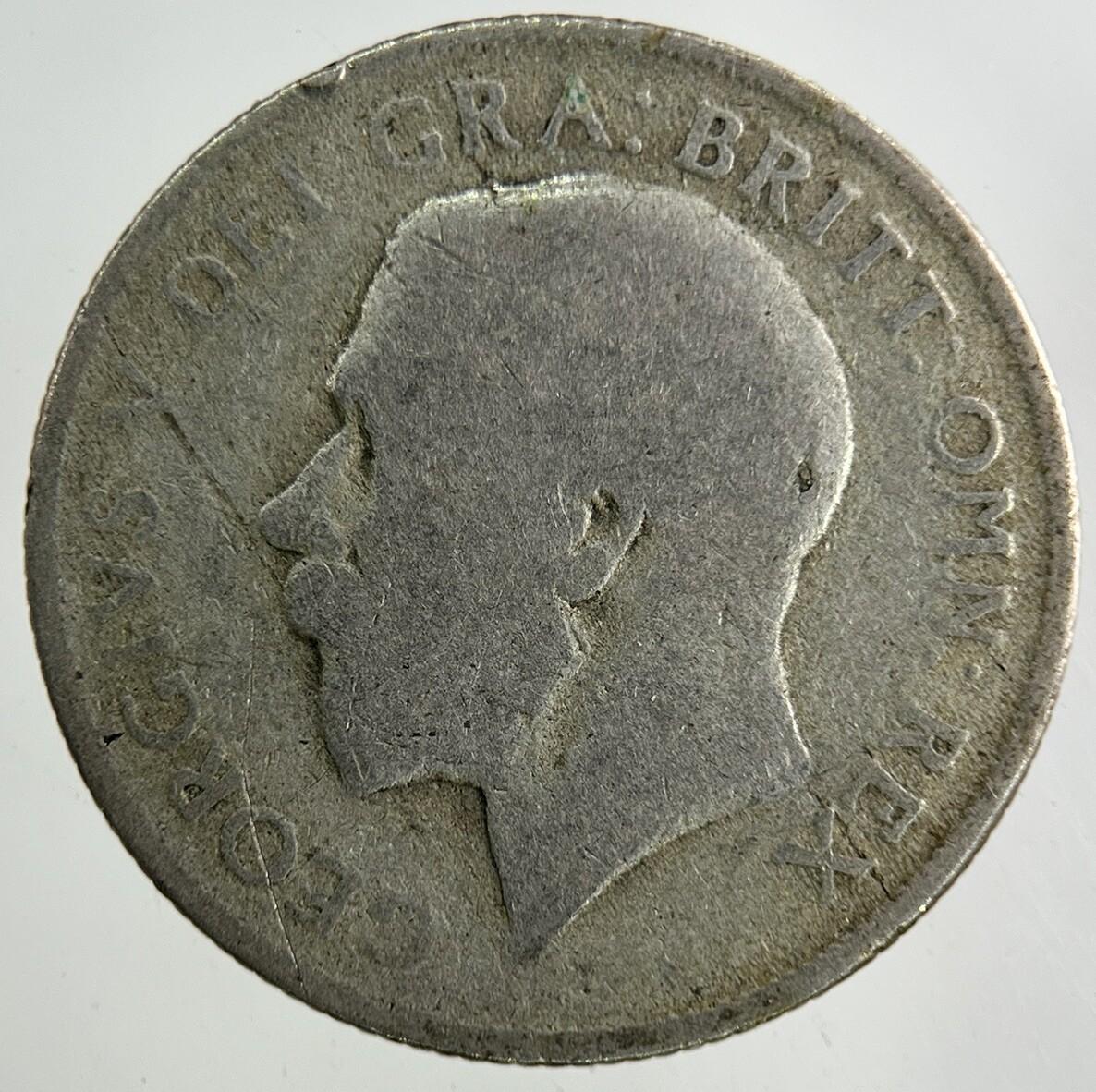 1921 George V Shilling Silver Coin | Fair Grade