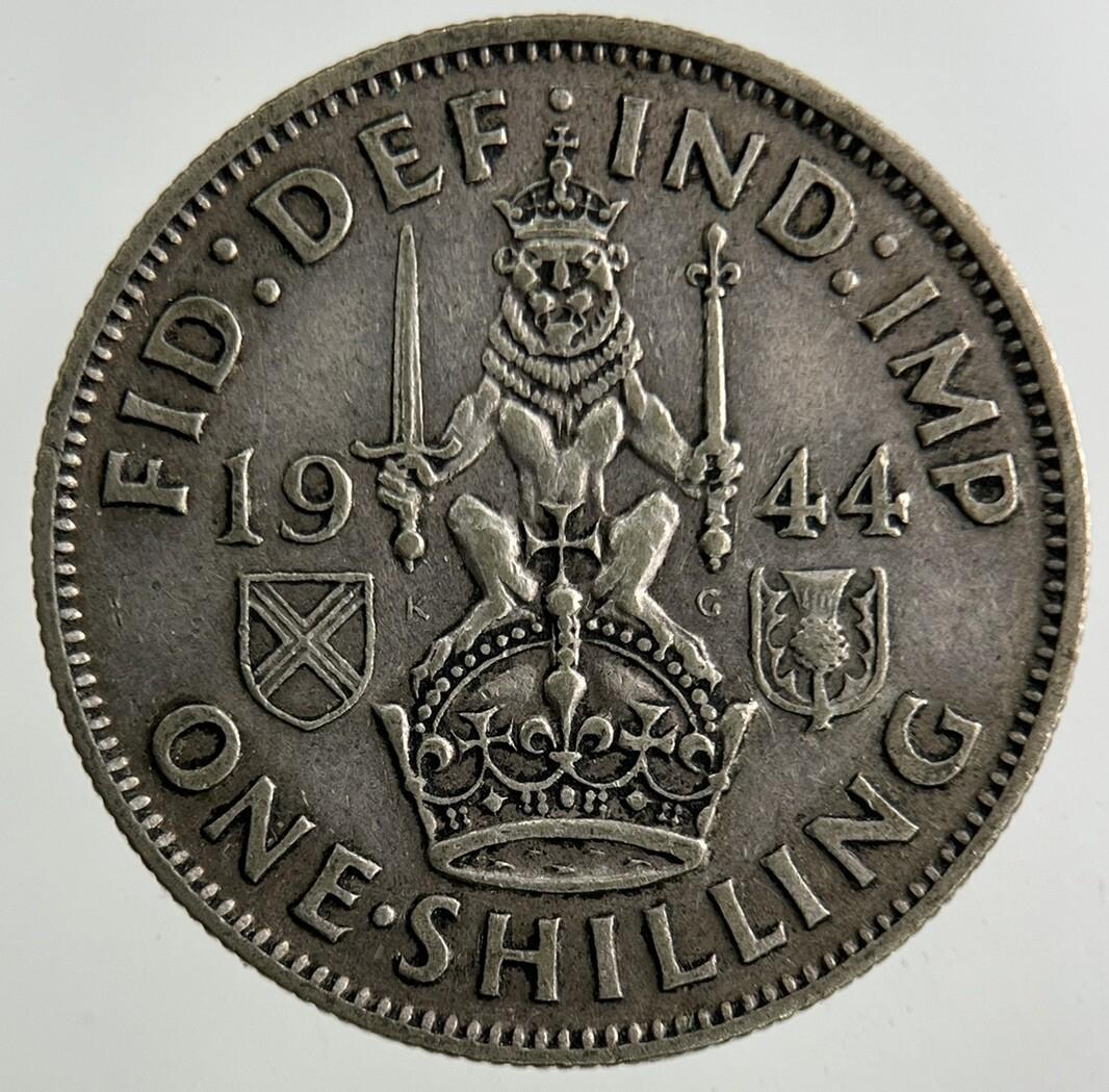 1944 George VI Shilling Silver Coin | Fine Collectable Grade