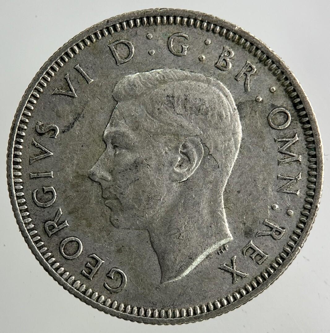 1944 George VI Shilling Silver Coin | Fine Collectable Grade