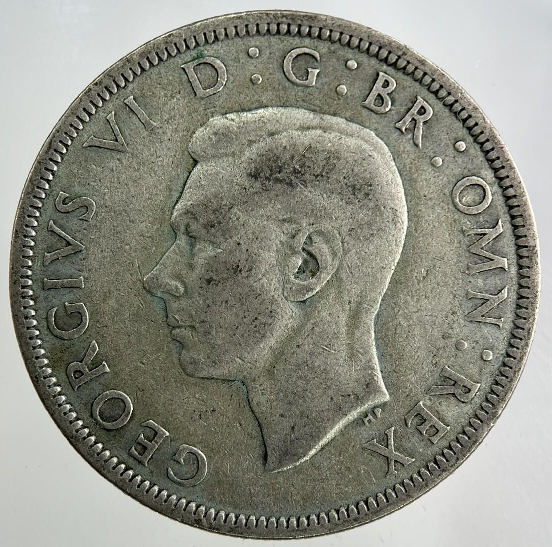 1943 George VI Half-Crown Silver Coin | Fine Collectable Grade