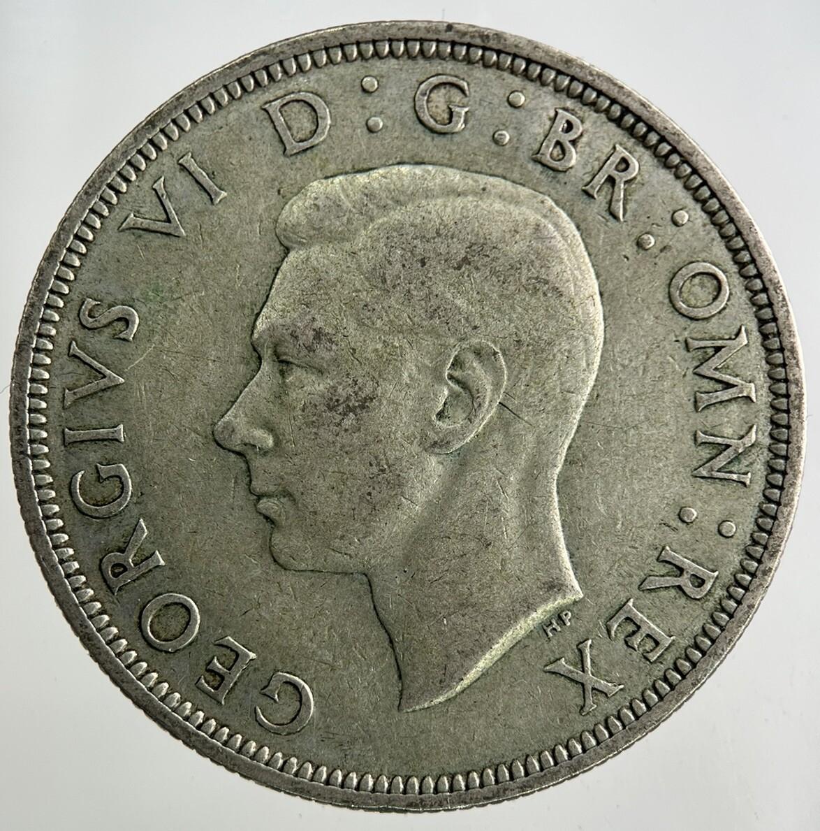 1942 George VI Half-Crown Silver Coin | Fine Collectable Grade