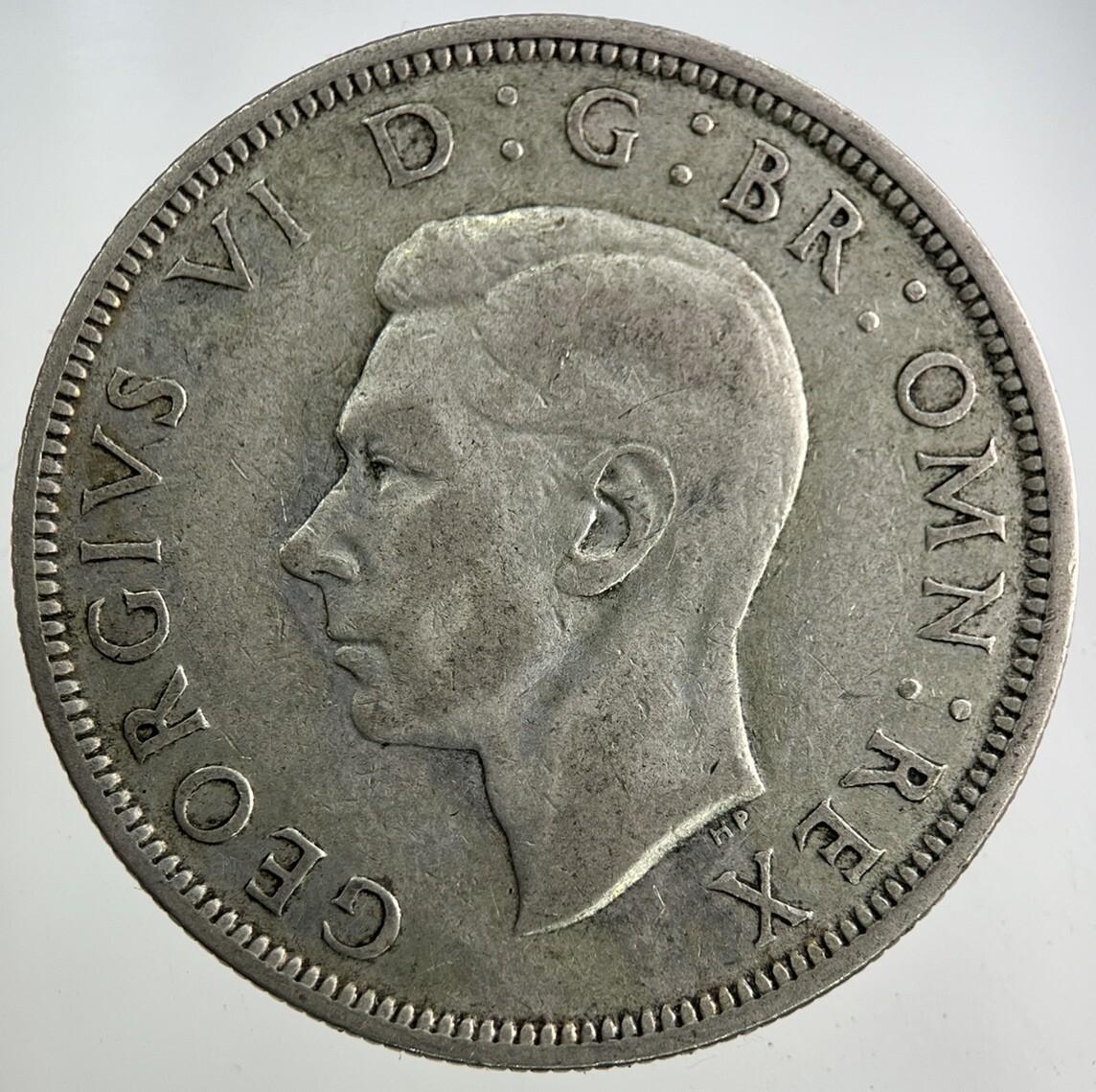 1941 George VI Half-Crown Silver Coin | Fine Collectable Grade