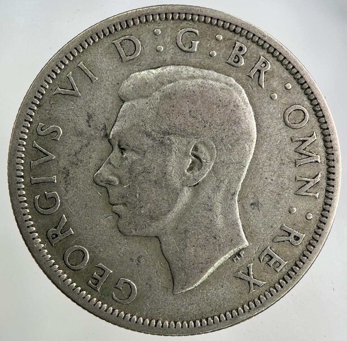 1939 George VI Half-Crown Silver Coin | Fine Collectable Grade