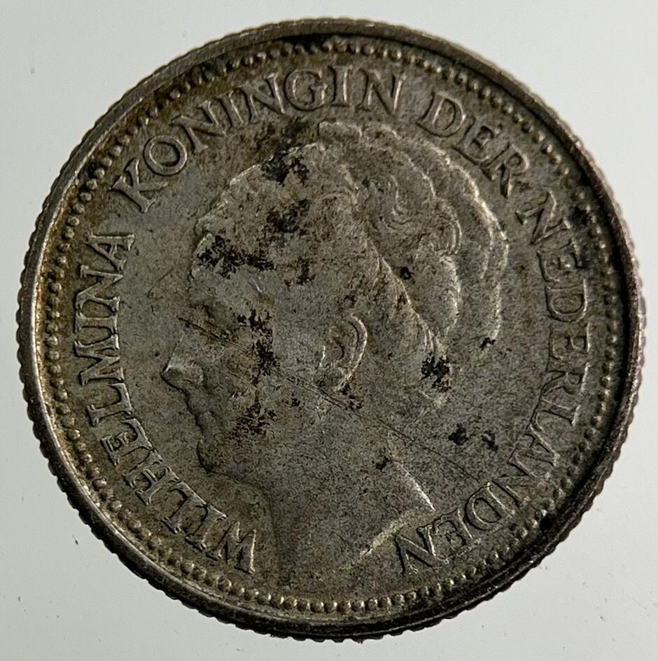 1926 Netherlands 10 Cents Silver Coin | Fine Collectable Grade