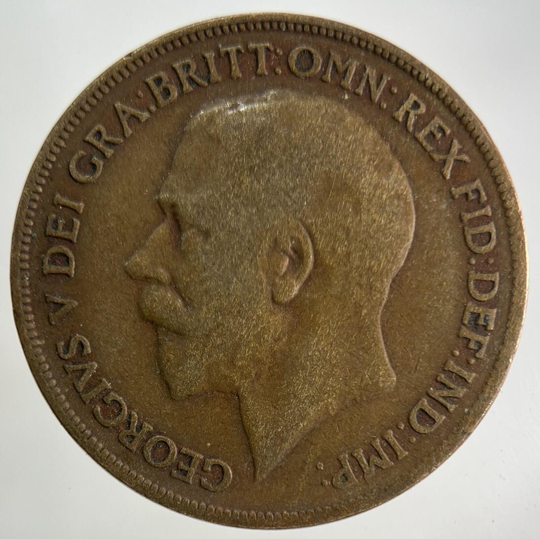 1919 George V One Penny Coin | Collectable Grade