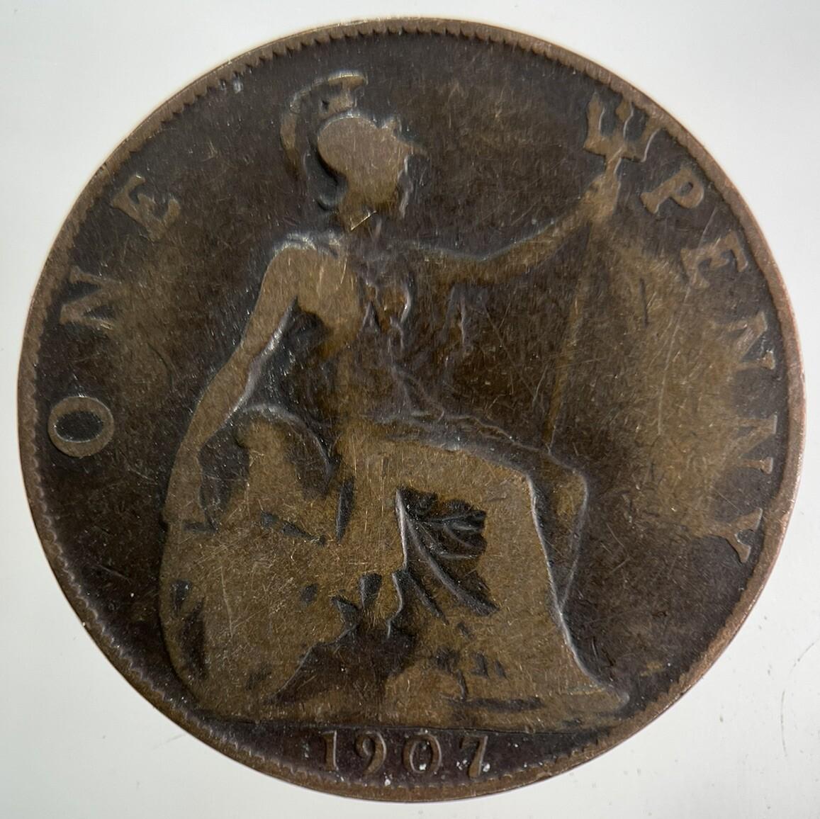 1907 Edward VII One Penny Coin | Collectable Grade