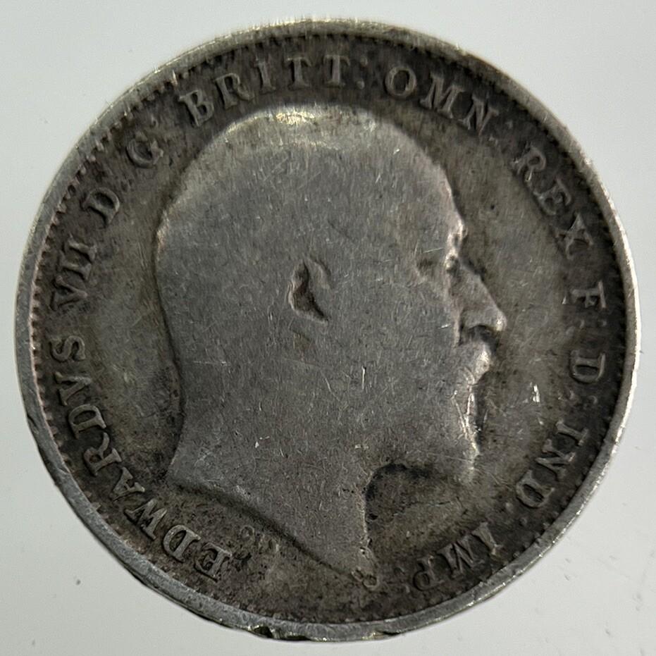1907 Edward VII Threepence Silver Coin | Fine Collectable Grade