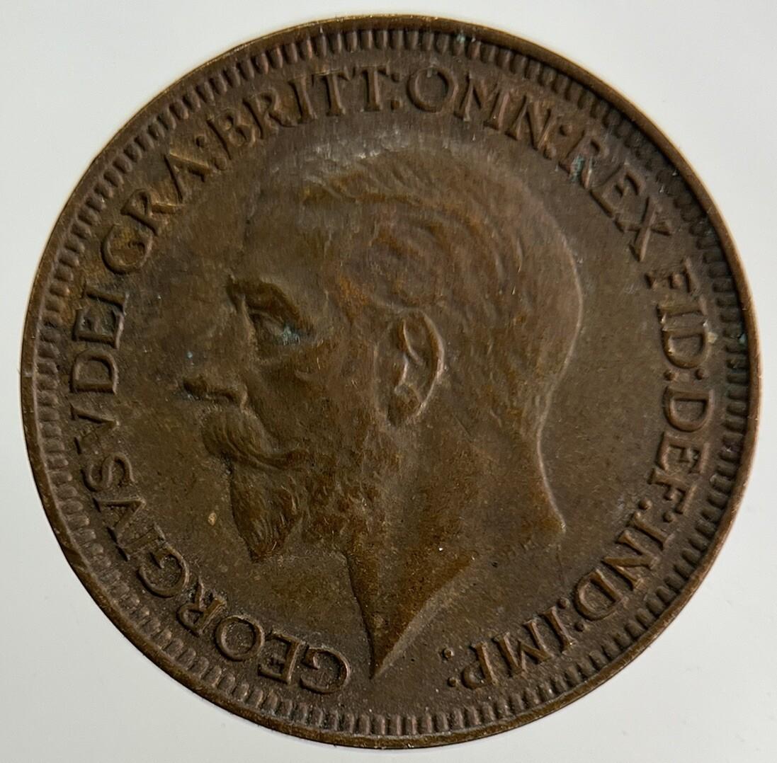 1936 George V Farthing Coin | Very High Grade