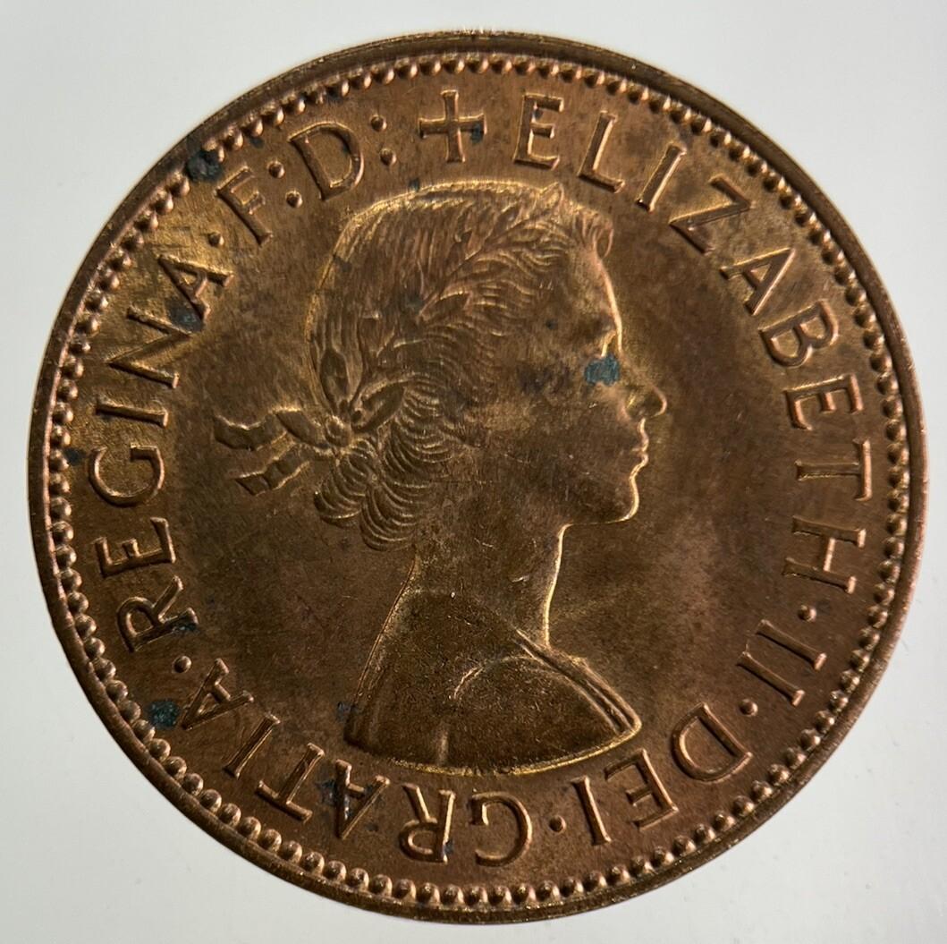 1966 Elizabeth II 2nd Half-Penny Coin | Very Fine Grade
