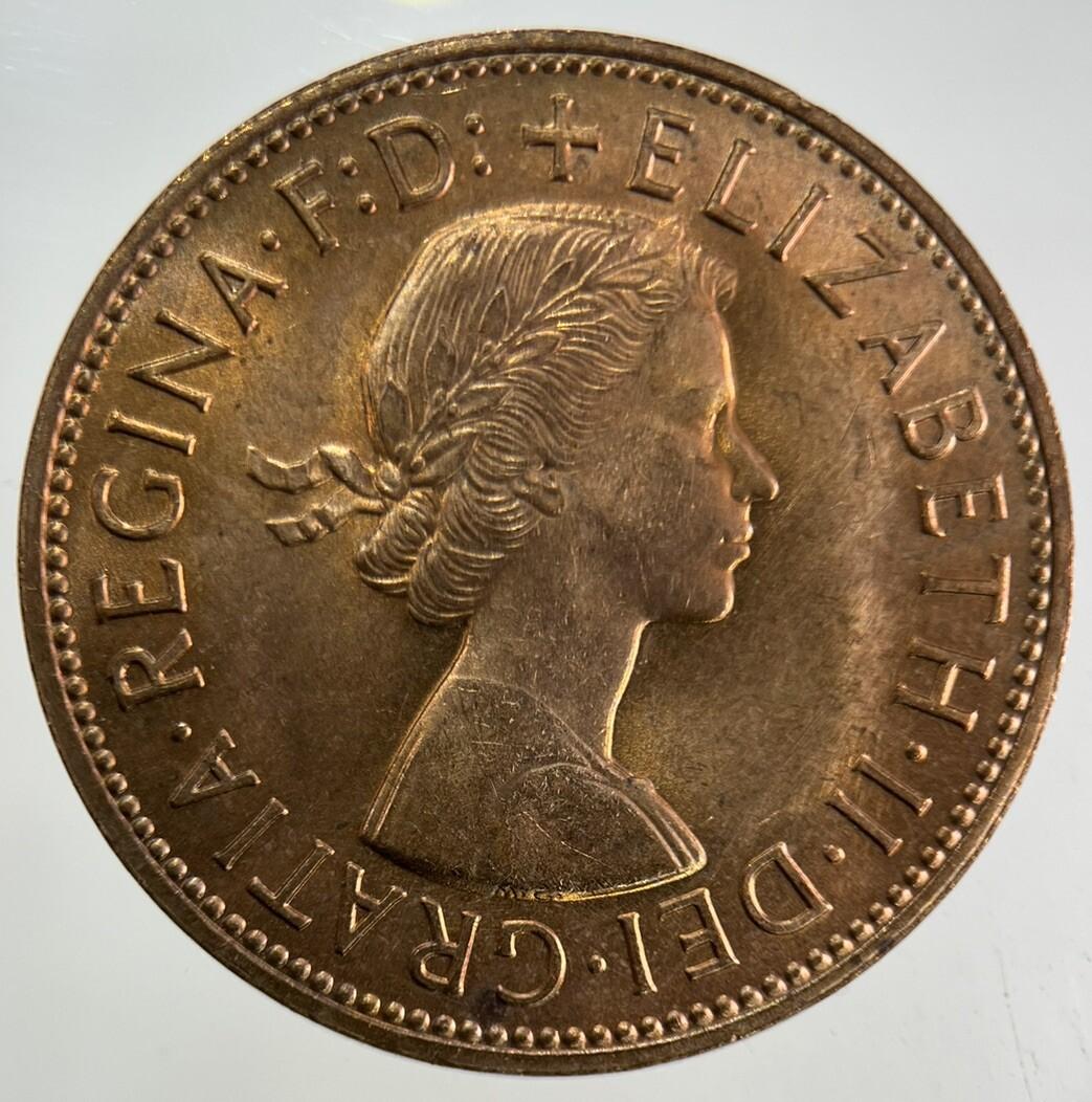 1962 Elizabeth II 2nd One Penny Coin | Very Fine Grade