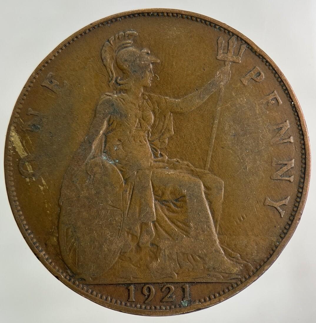 1921 George V One Penny Coin | Collectable Grade