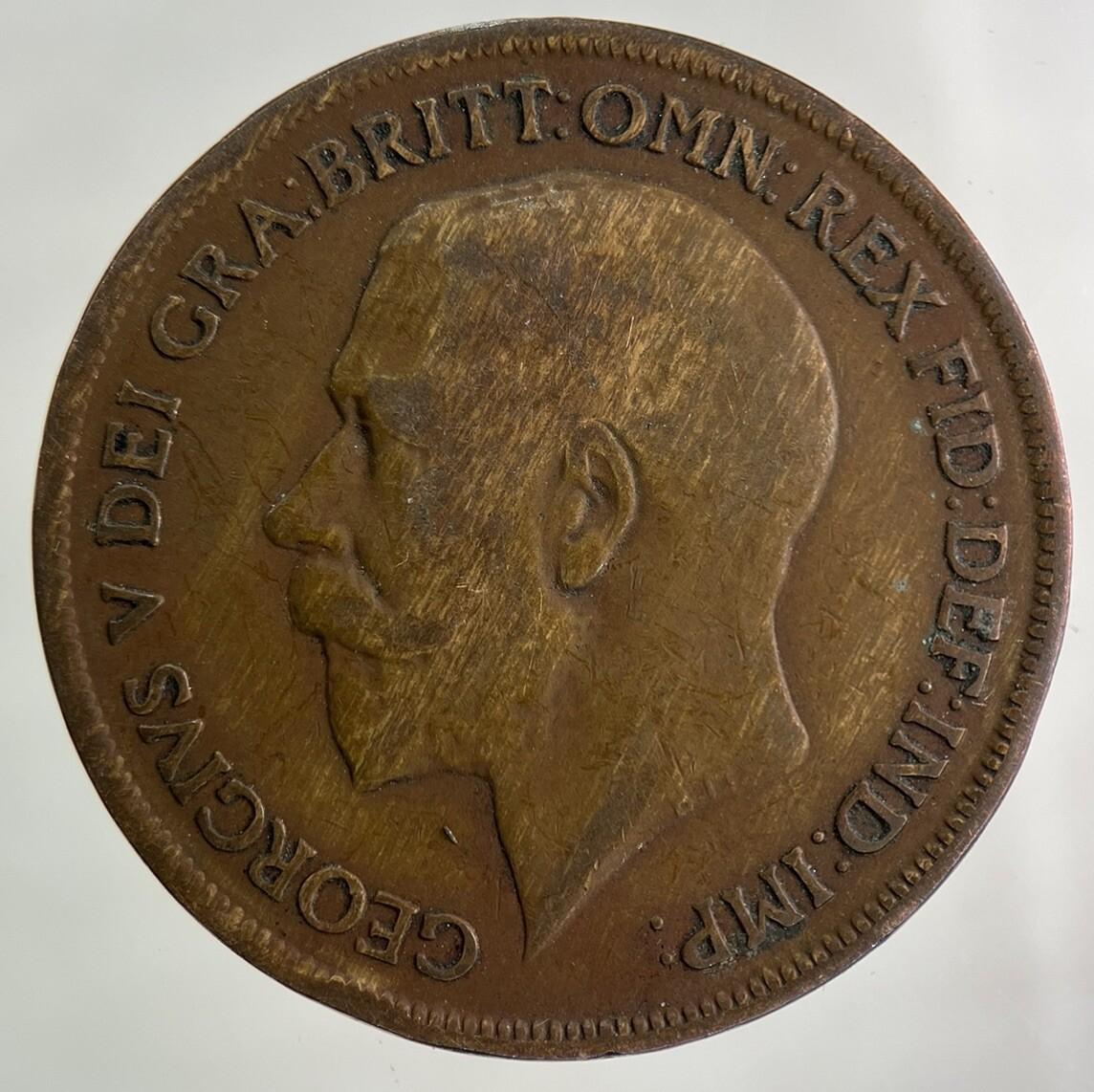 1920 George V One Penny Coin | Collectable Grade