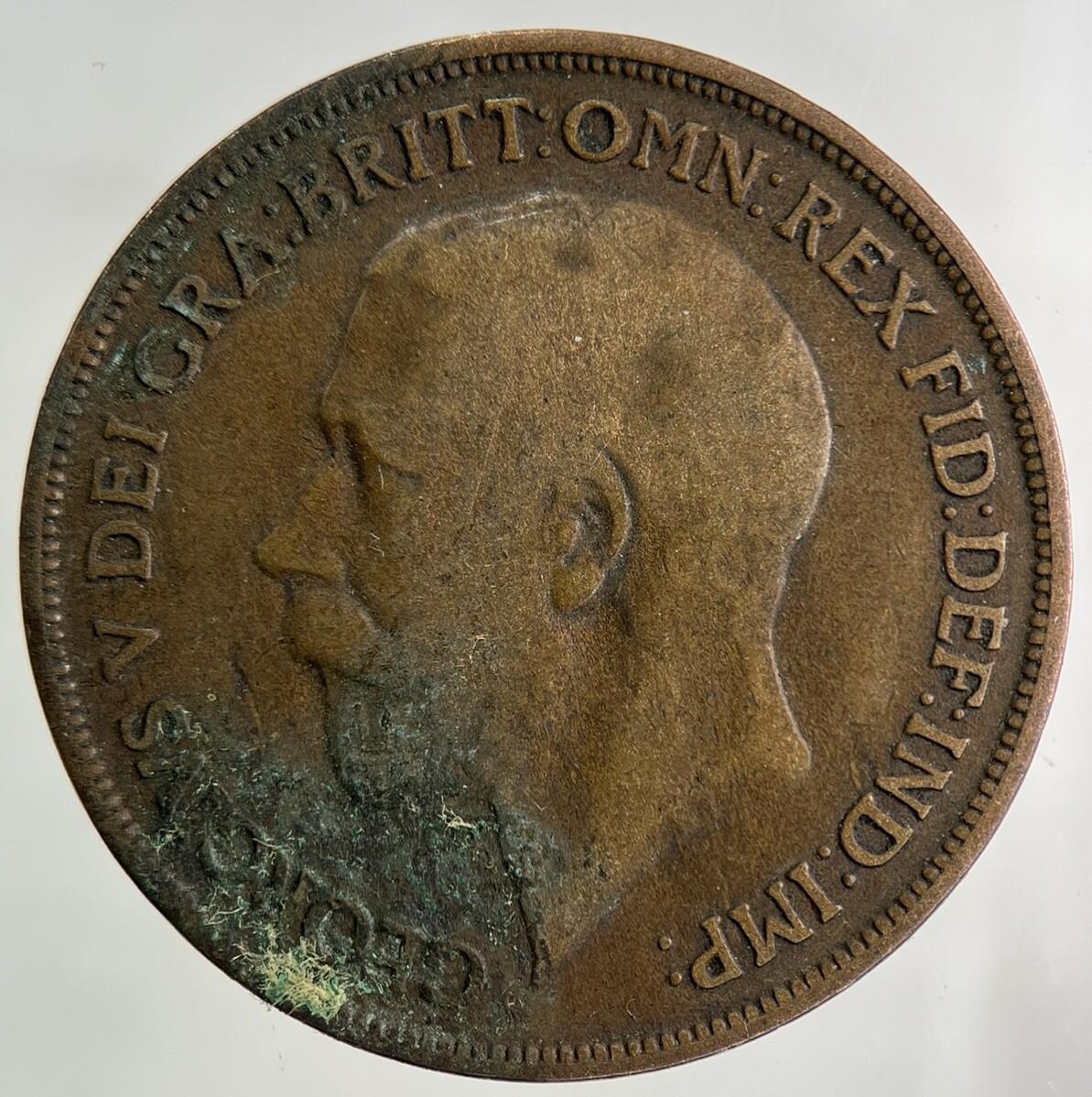 1918 George V One Penny Coin | Collectable Grade