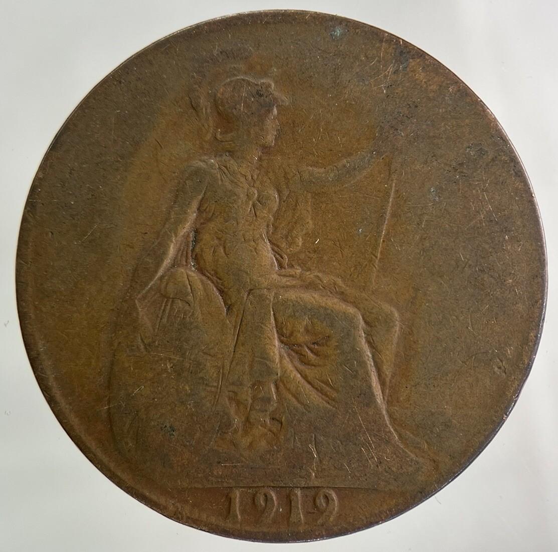 1919 George V One Penny Coin | Collectable Grade