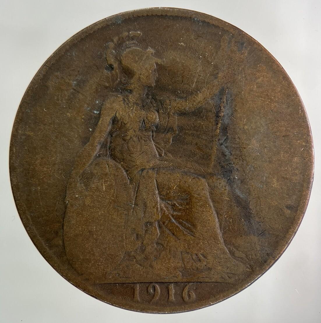 1916 George V One Penny Coin | Collectable Grade