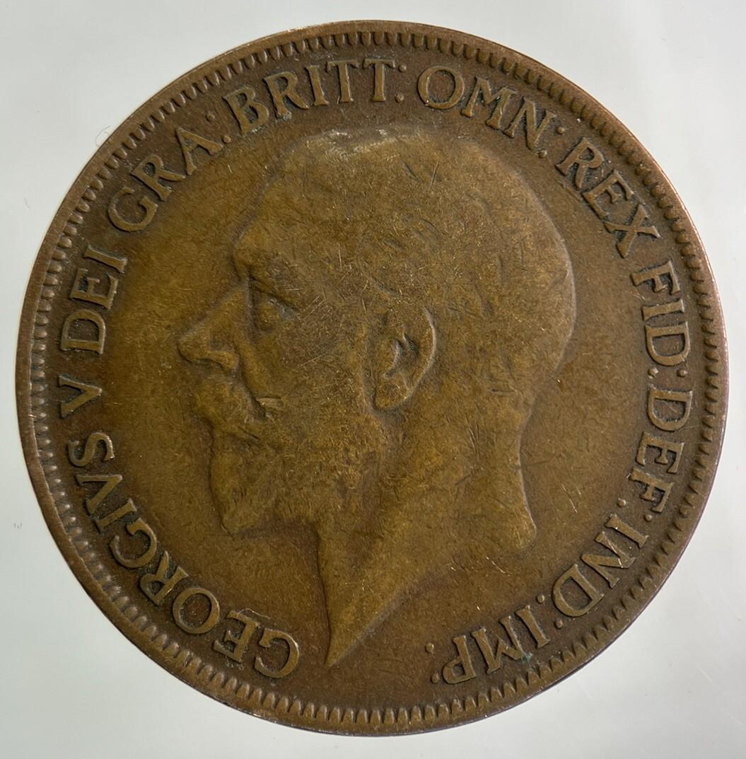 1927 George V One Penny Coin | Fine Collectable Grade