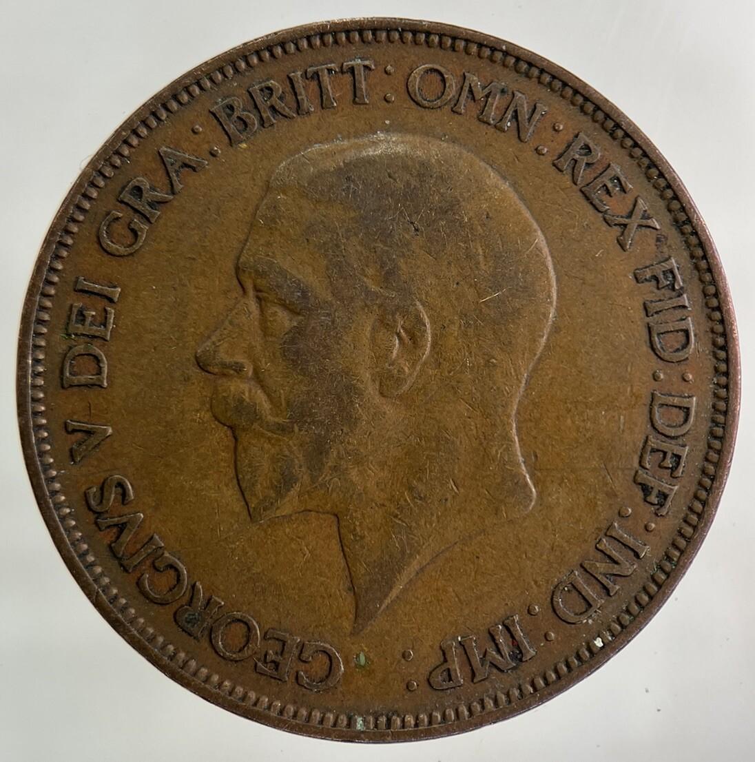 1928 George V One Penny Coin | Fine Collectable Grade