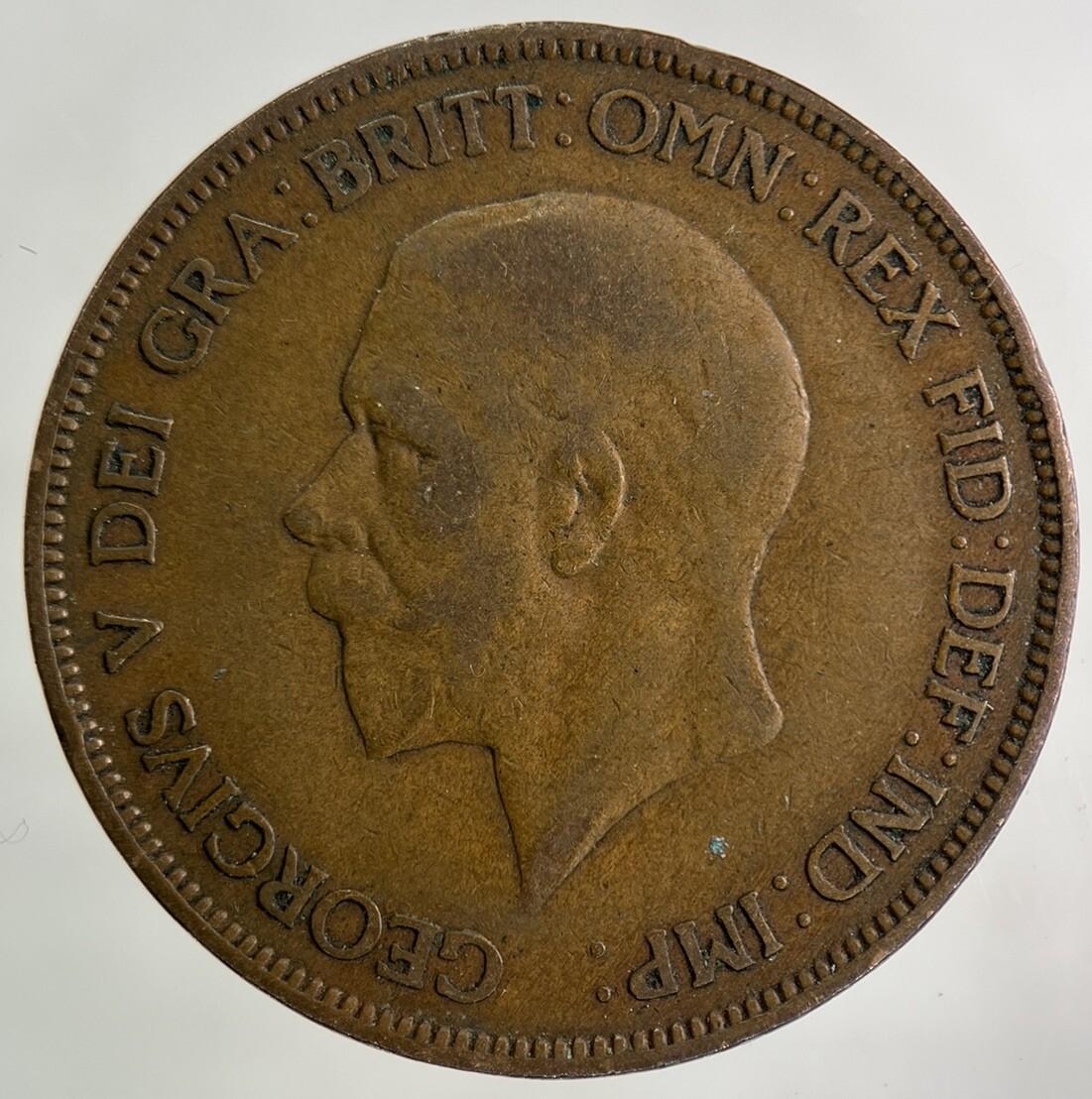 1928 George V One Penny Coin | Fine Collectable Grade