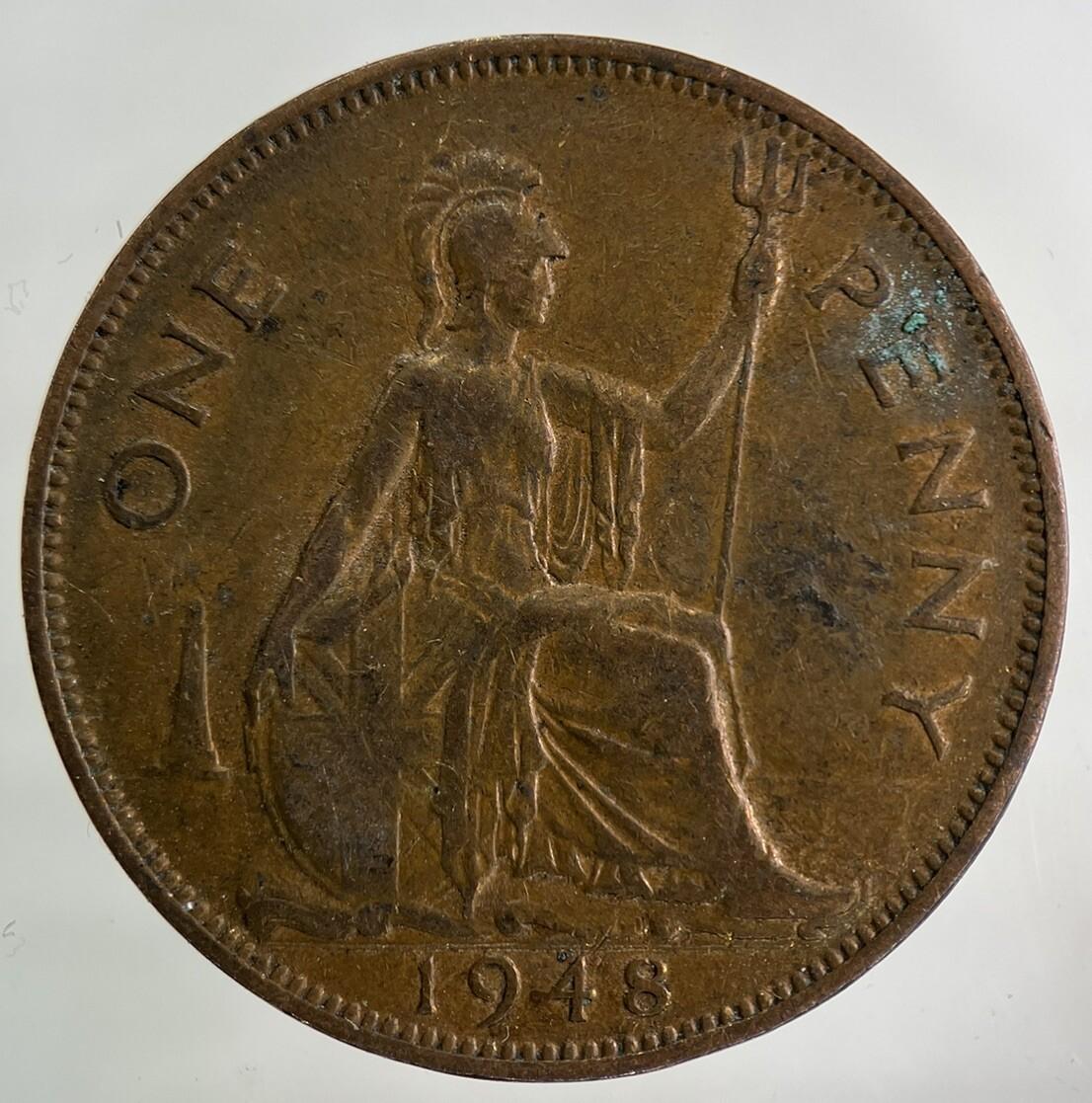 1948 George VI One Penny Coin | Fine Collectable Grade