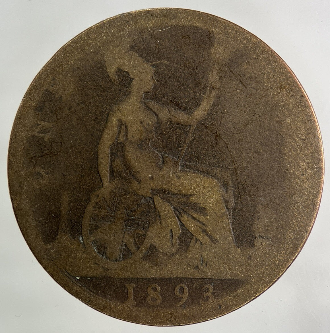 1893 Victoria One Penny Coin | Collectable Grade