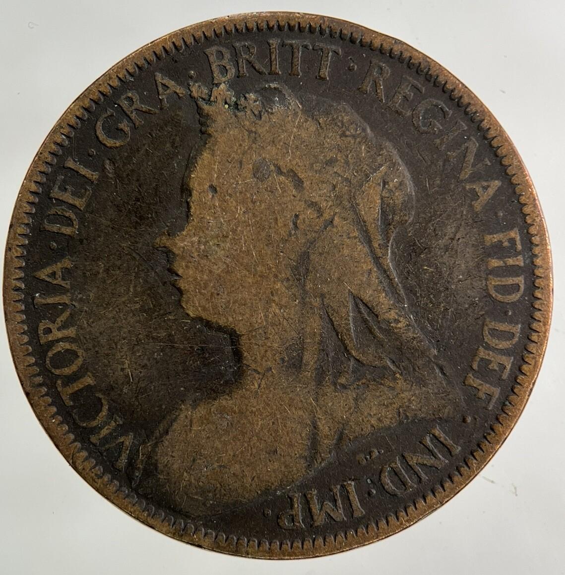 1900 Victoria Half-Penny Coin | Collectable Grade
