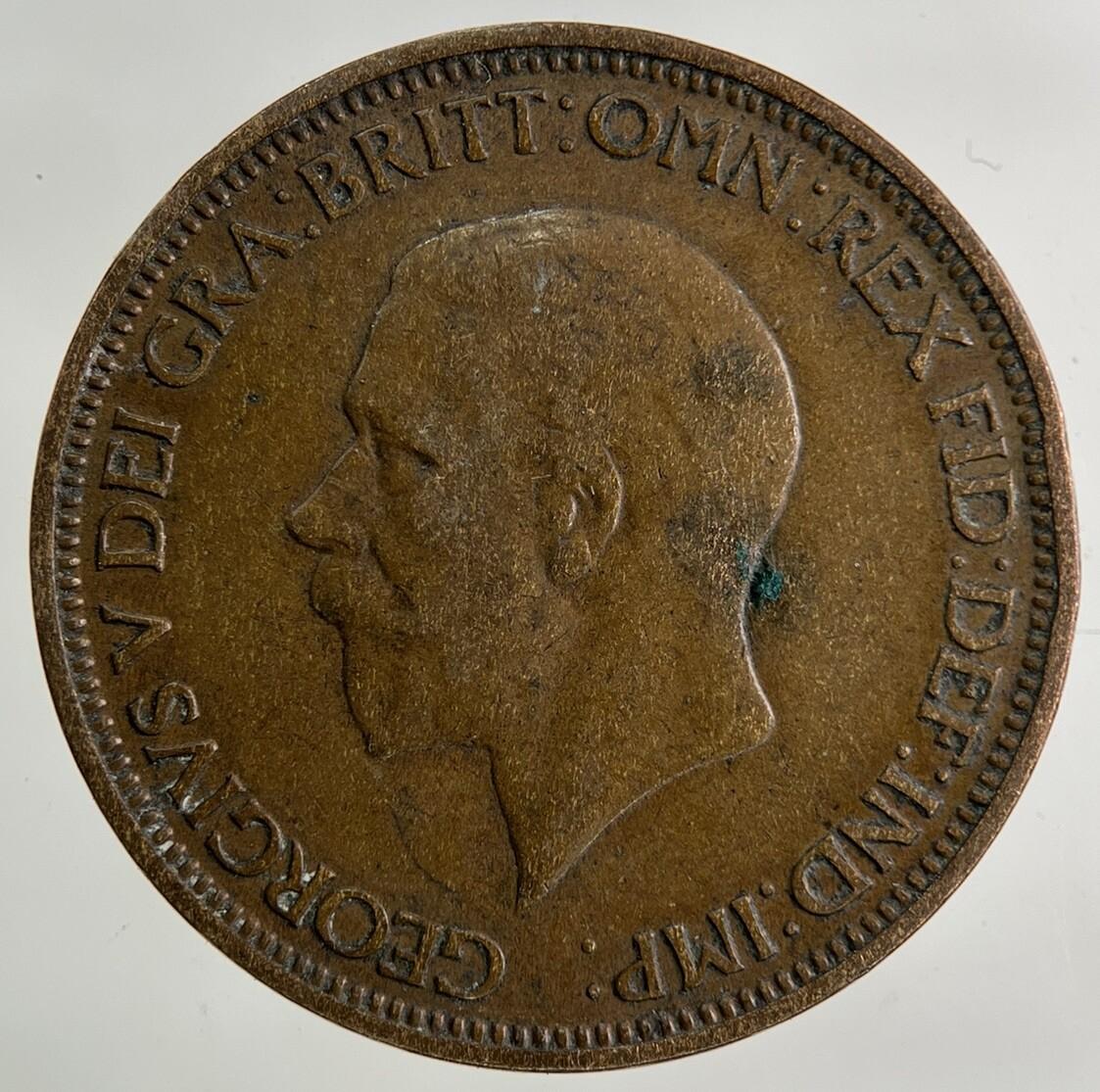 1935 George V Half-Penny Coin | Fine Collectable Grade
