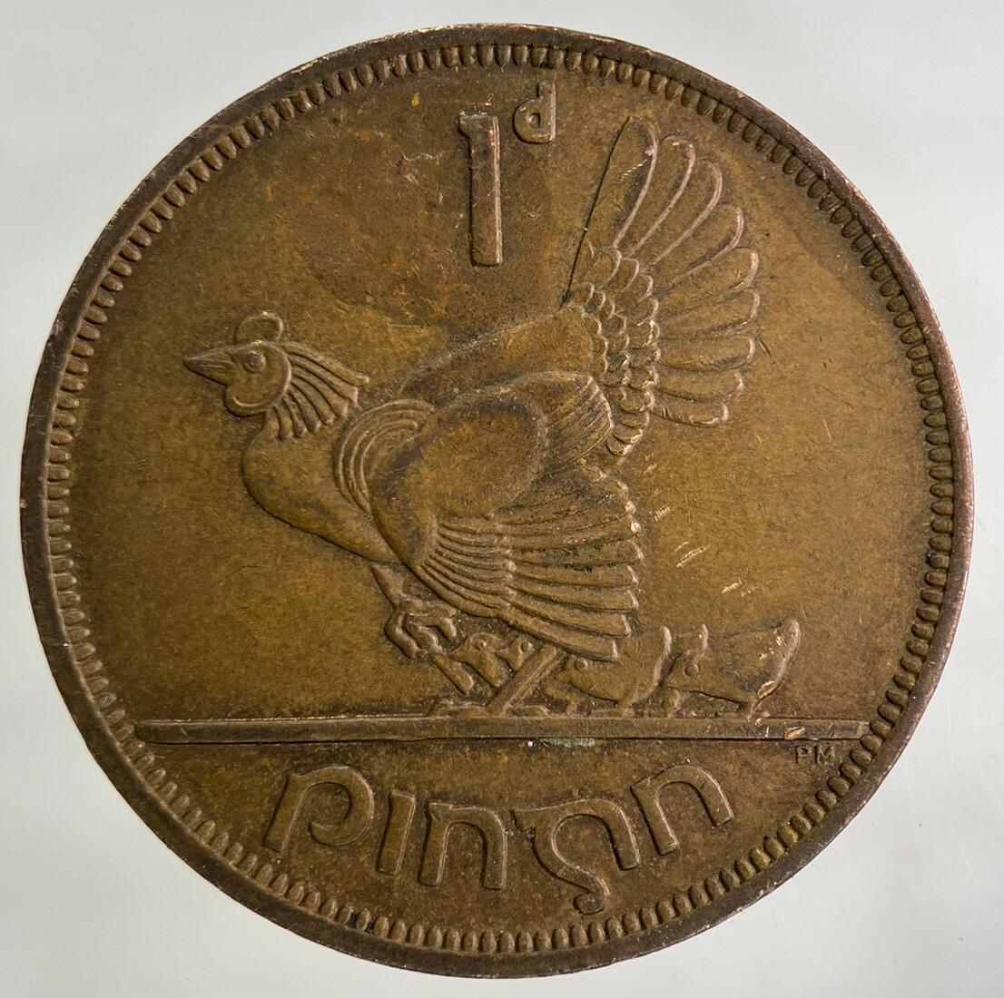 1968 Irish One Penny Coin | Fine Collectable Grade