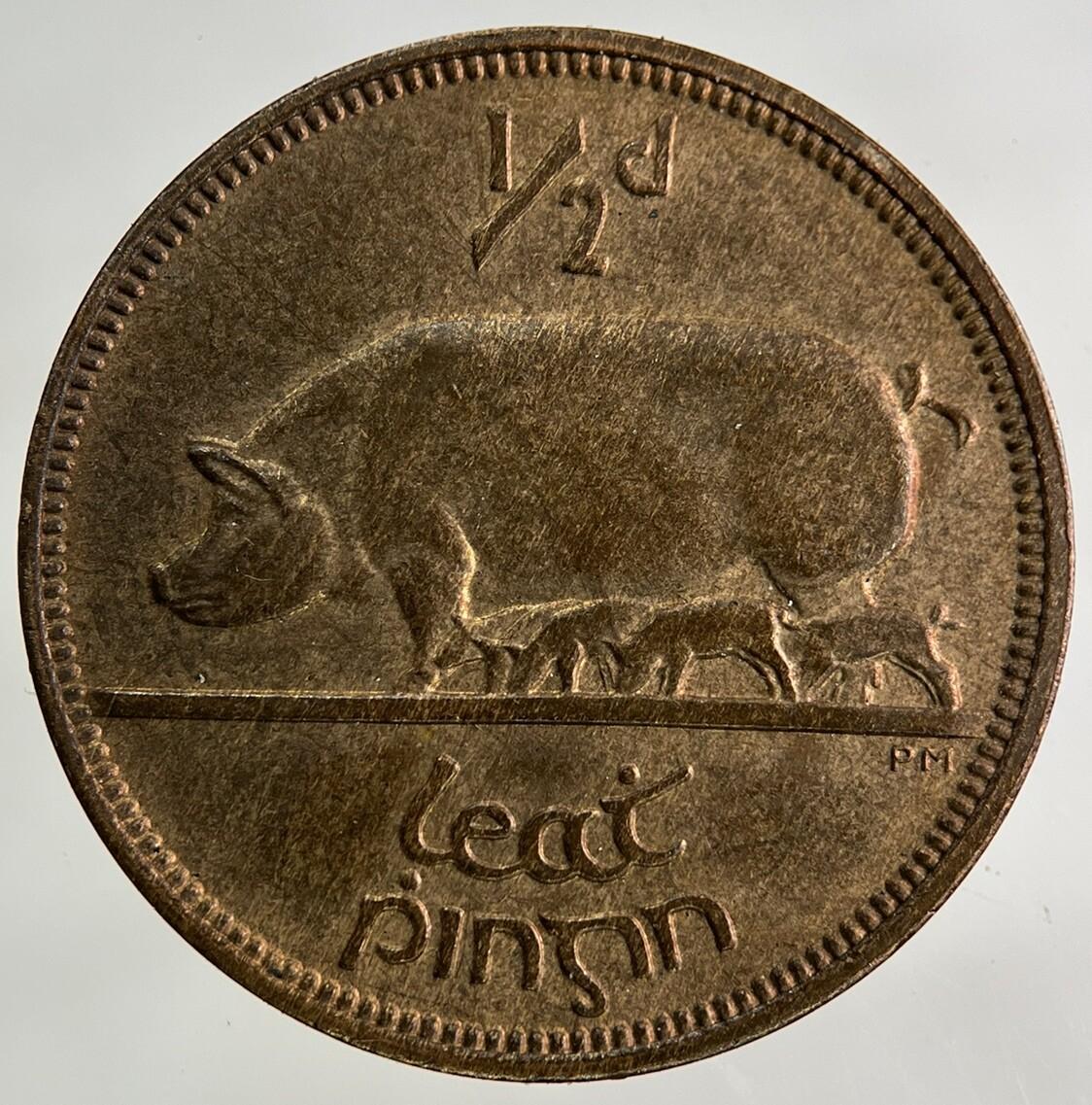 1946 Irish Half-Penny Coin | Very Fine Grade