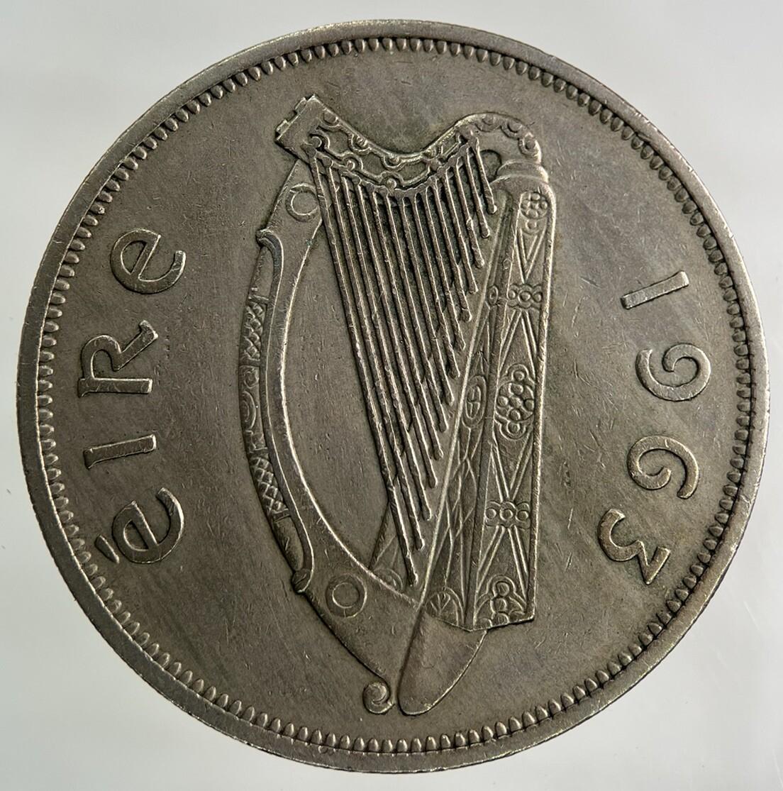 1963 Irish Half-Crown Coin | Fine Collectable Grade