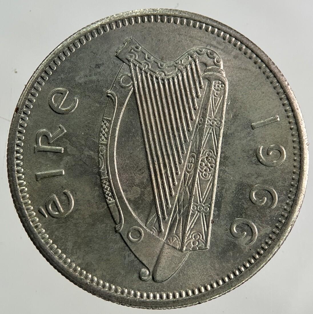 1966 Irish Shilling Coin | Very Fine Grade