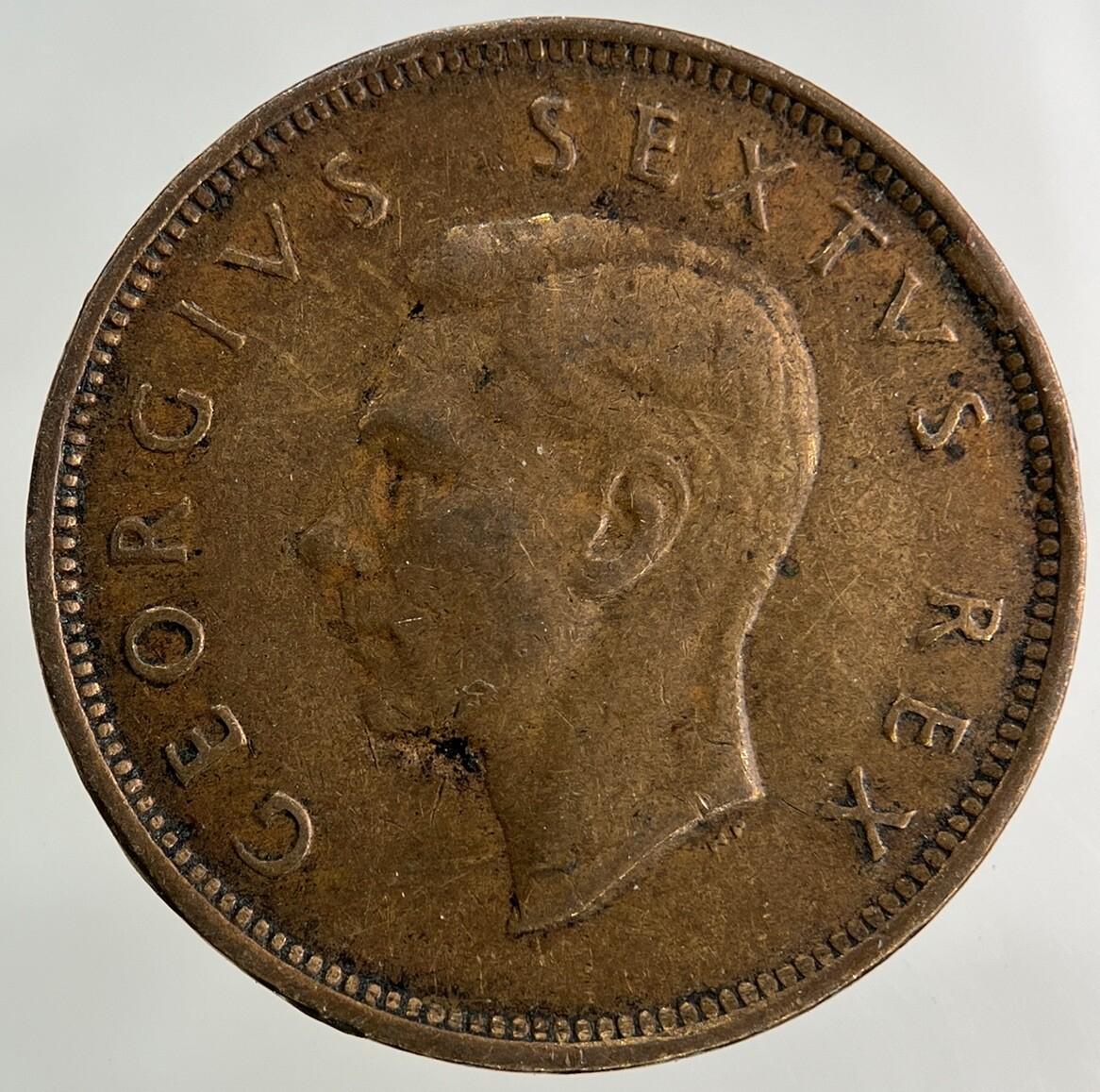 1951 South Africa Half-Penny Coin | Fine Collectable Grade