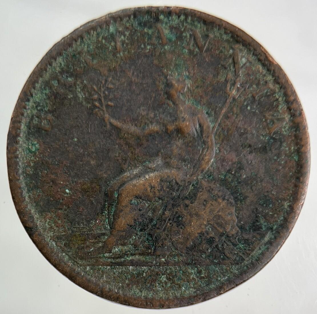 1807 George III 3rd Half-Penny Coin | Fine Collectable Grade