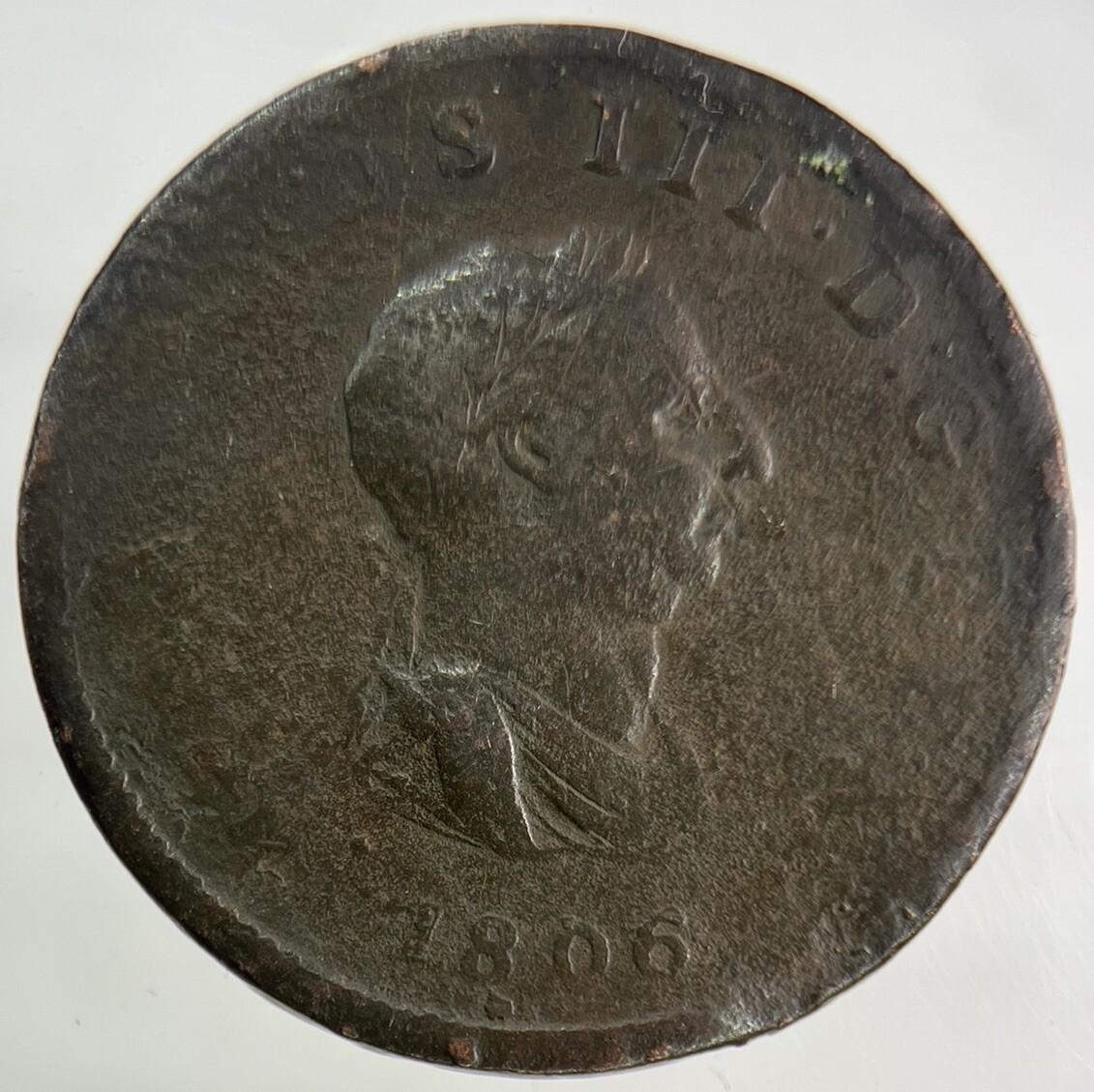 1806 George III 3rd Half-Penny Coin | Collectable Grade