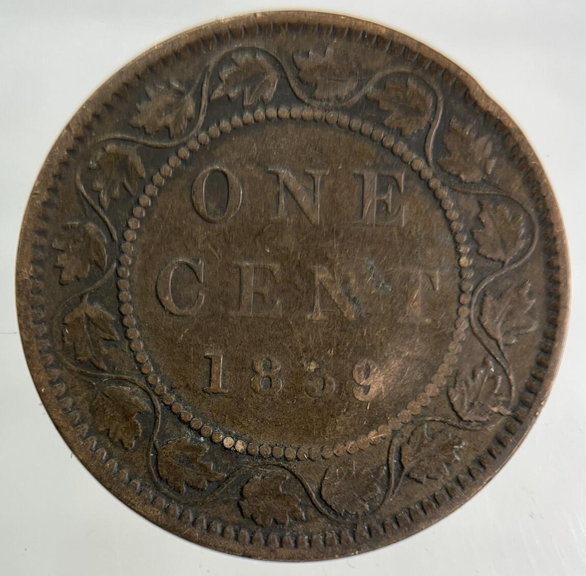 1859 Canada One Cent Coin | Fine Collectable Grade