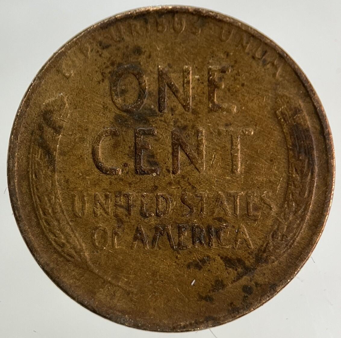 1944 US USA Lincoln One Cent Coin | Fine Collectable Grade