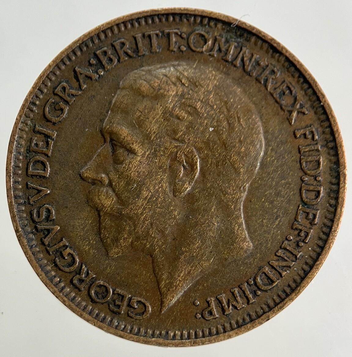1927 George V Farthing Coin | Fine Collectable Grade