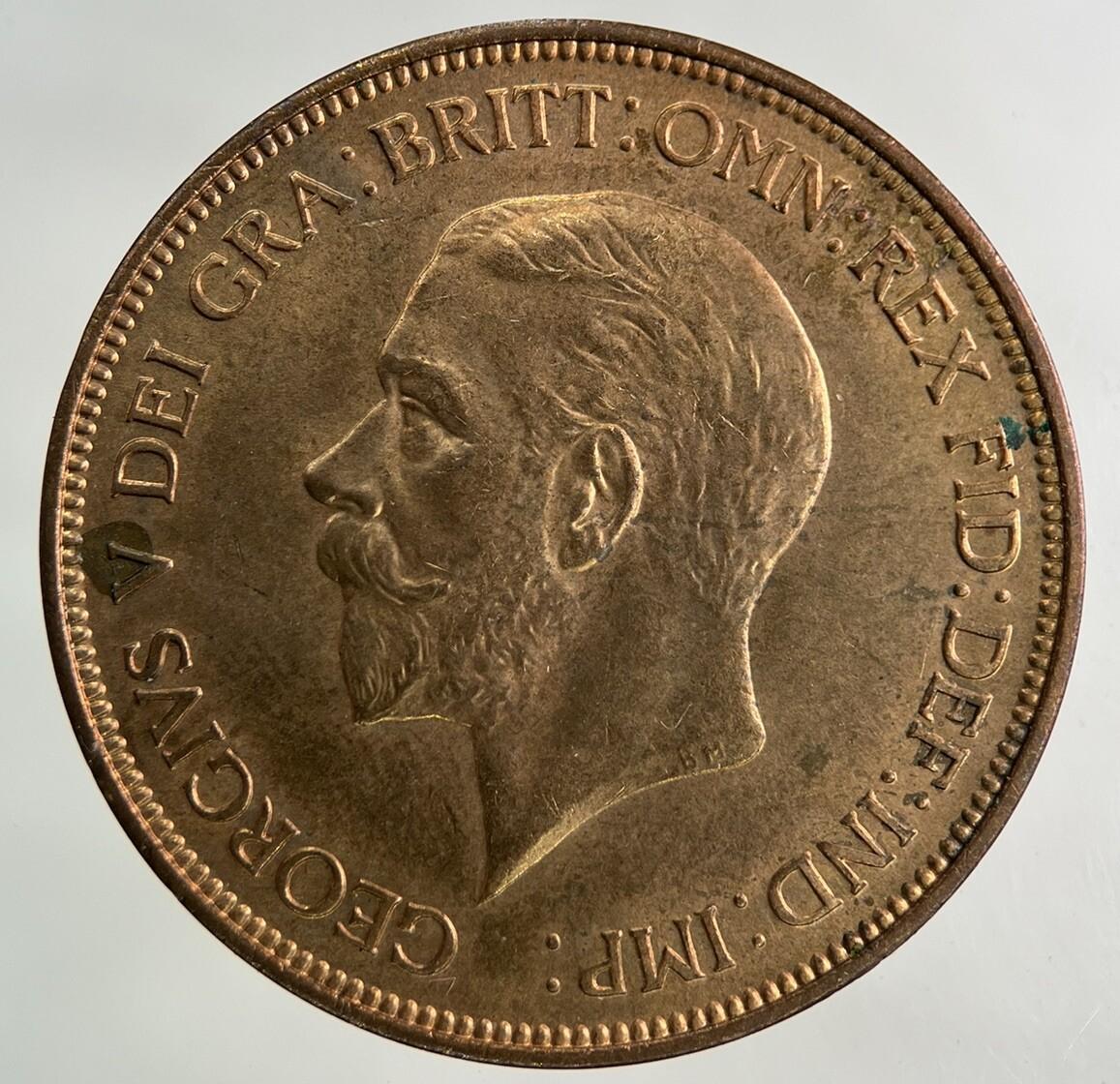1936 George V One Penny Coin | Very Fine Grade