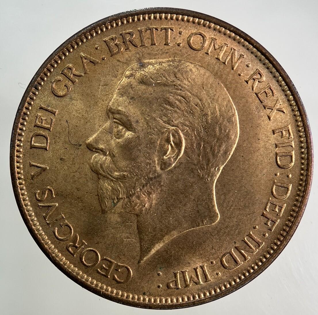 1936 George V One Penny Coin | Very Fine Grade