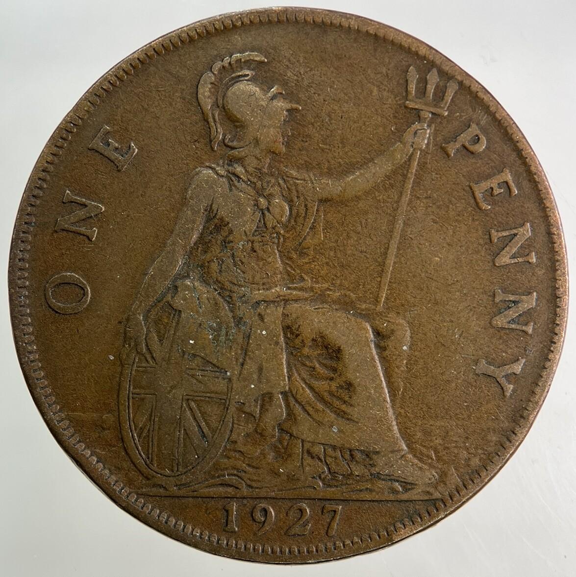 1927 George V One Penny Coin | Fine Collectable Grade