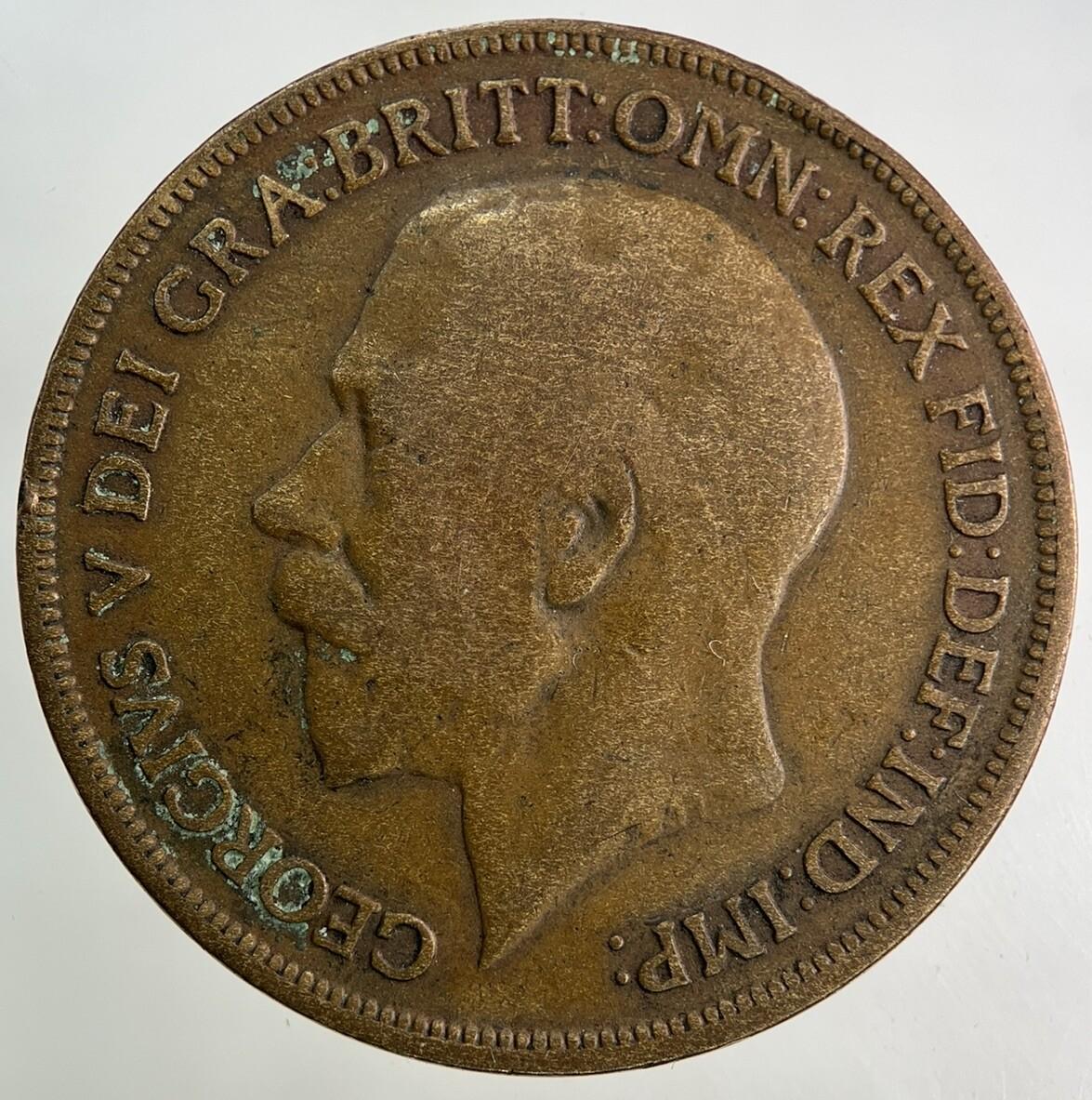 1919 George V One Penny Coin | Collectable Grade