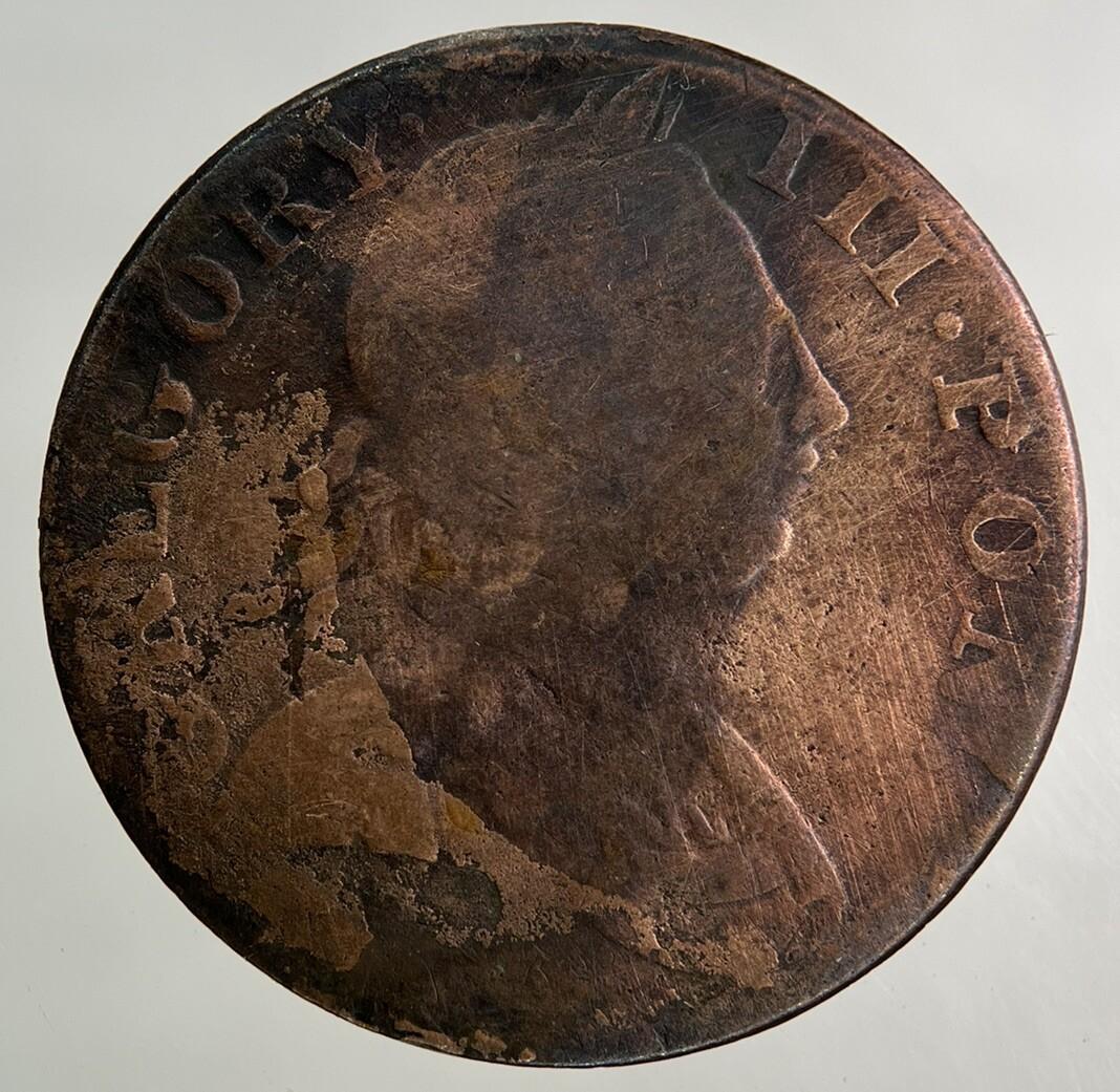 1775 George III 3rd Half-Penny Coin | Collectable Grade