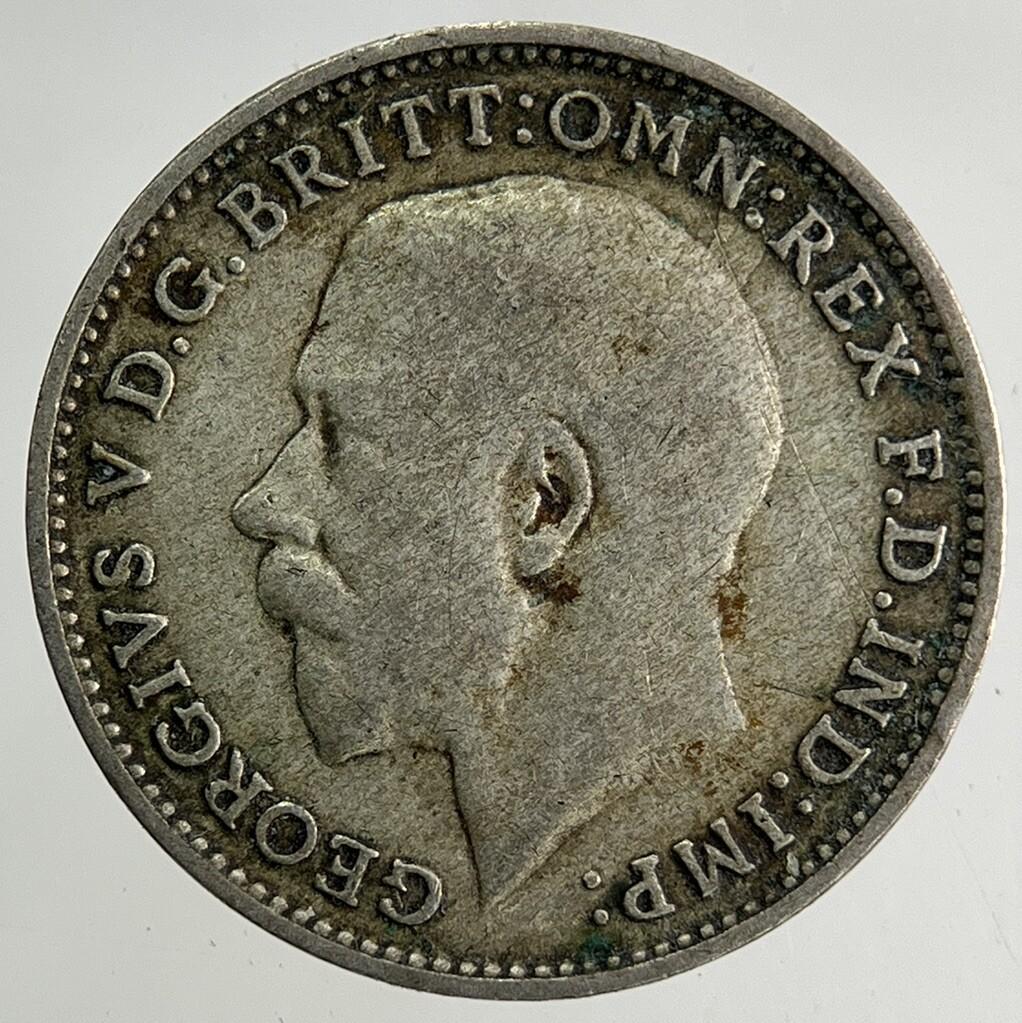 1921 George V Threepence Silver Coin | Fine Collectable Grade