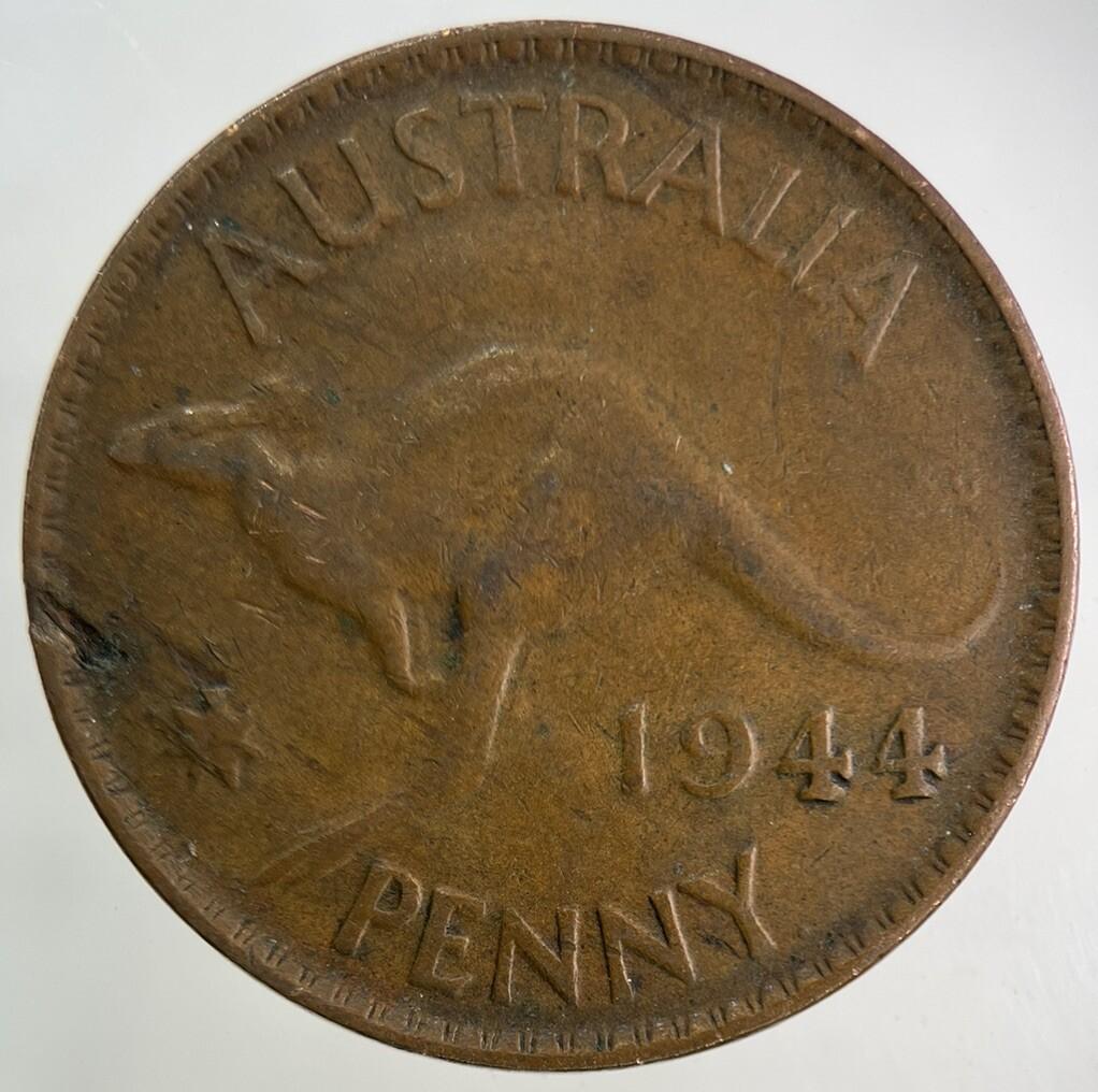 1944 Australia One Penny Coin | Fine Collectable Grade
