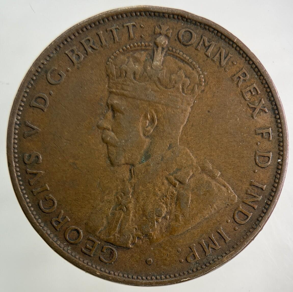 1933 Australia One Penny Coin | Fine Collectable Grade