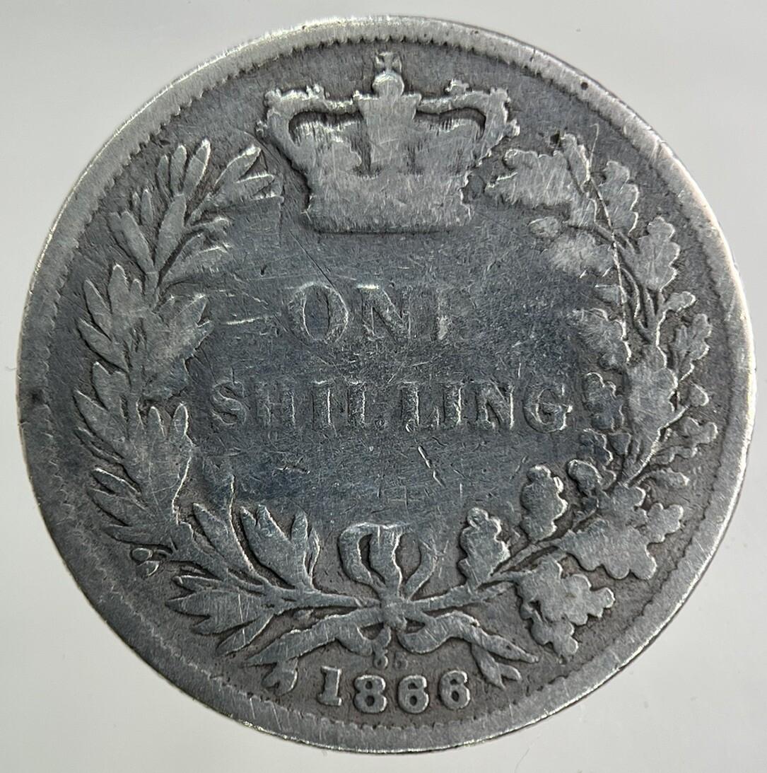1866 Victoria Silver Shilling Coin | Collectable Grade